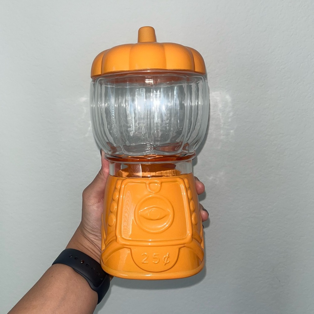Pumpkin gum ball jar